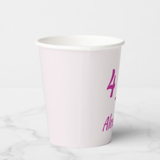 Anpassbare Ballet Paper Cups mit Name & Alter Pappbecher (Rechts)