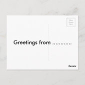 Anpassbare Bananen mit Text Postkarte (Rückseite)