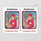 Anpassbare Baseballkarte Postkarte (Vorderseite)