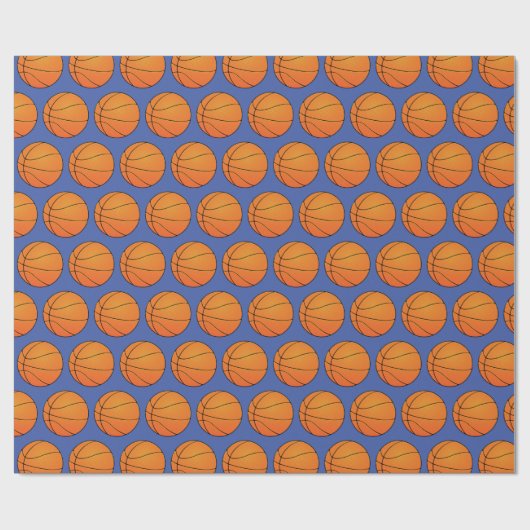 Anpassbare Basketball Geschenkpapier (Flach)