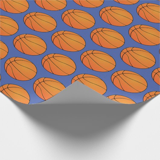 Anpassbare Basketball Geschenkpapier (Ecke)