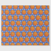 Anpassbare Basketball Geschenkpapier (Flach)