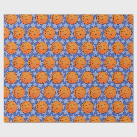 Anpassbare Basketball Geschenkpapier (Flach)