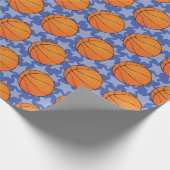 Anpassbare Basketball Geschenkpapier (Ecke)