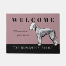 Anpassbare Bedlington-Terrier-Eingangsmatte