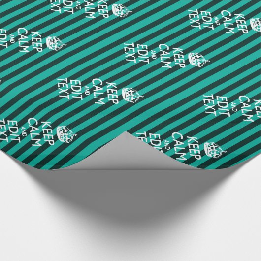 Anpassbare Behalt-Anpassung des Textes Türkisfarbe Geschenkpapier (Ecke)