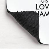 Anpassbare BEHALT-CALM und LIEBE NEU HAMPSHIRE Mousepad (Ecke)