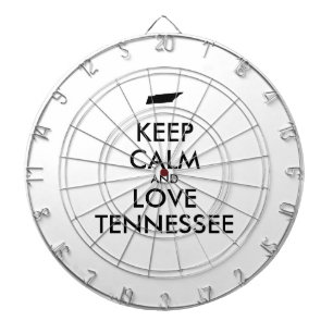 Anpassbare BEHALT-CALM und LIEBE TENNESSEE Dartscheibe