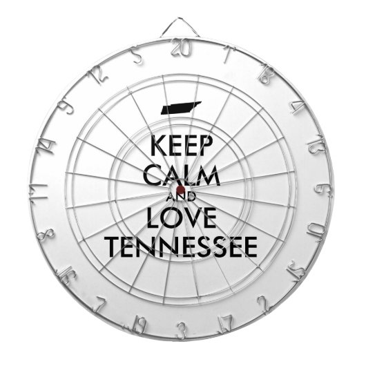 Anpassbare BEHALT-CALM und LIEBE TENNESSEE Dartscheibe (vorne)