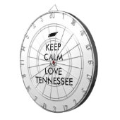 Anpassbare BEHALT-CALM und LIEBE TENNESSEE Dartscheibe (Vorderseite rechts)