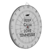 Anpassbare BEHALT-CALM und LIEBE TENNESSEE Dartscheibe (Vorderseite Links)