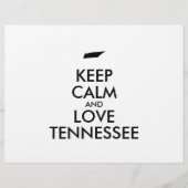 Anpassbare BEHALT-CALM und LIEBE TENNESSEE Flyer (Vorne)