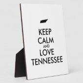 Anpassbare BEHALT-CALM und LIEBE TENNESSEE Fotoplatte (Seite)