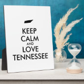 Anpassbare BEHALT-CALM und LIEBE TENNESSEE Fotoplatte (Seite)
