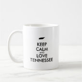 Anpassbare BEHALT-CALM und LIEBE TENNESSEE Kaffeetasse (Links)