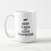 Anpassbare BEHALT-CALM und LIEBE TENNESSEE Kaffeetasse (Links)