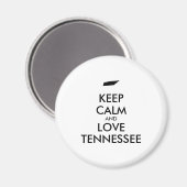 Anpassbare BEHALT-CALM und LIEBE TENNESSEE Magnet (Vorderseite/Rückseite)