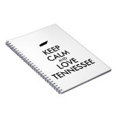 Anpassbare BEHALT-CALM und LIEBE TENNESSEE Notizblock (Rechte Seite)