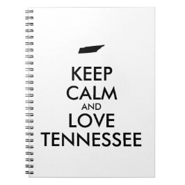 Anpassbare BEHALT-CALM und LIEBE TENNESSEE Notizblock