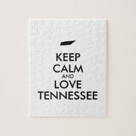 Anpassbare BEHALT-CALM und LIEBE TENNESSEE Puzzle