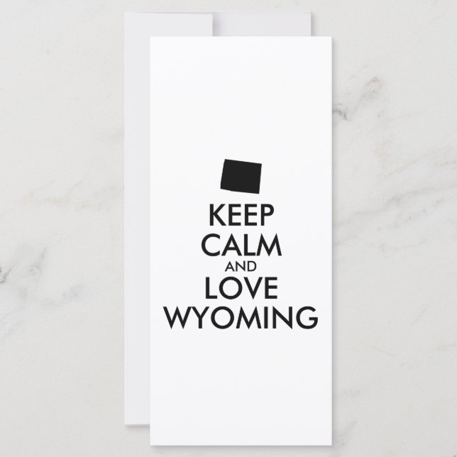 Anpassbare BEHALT-CALM- und LIEBE-WYOMING (Vorderseite)