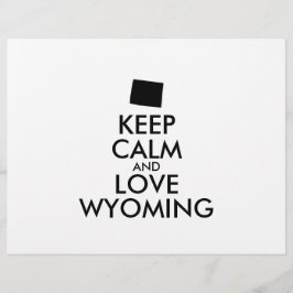 Anpassbare BEHALT-CALM- und LIEBE-WYOMING Flyer