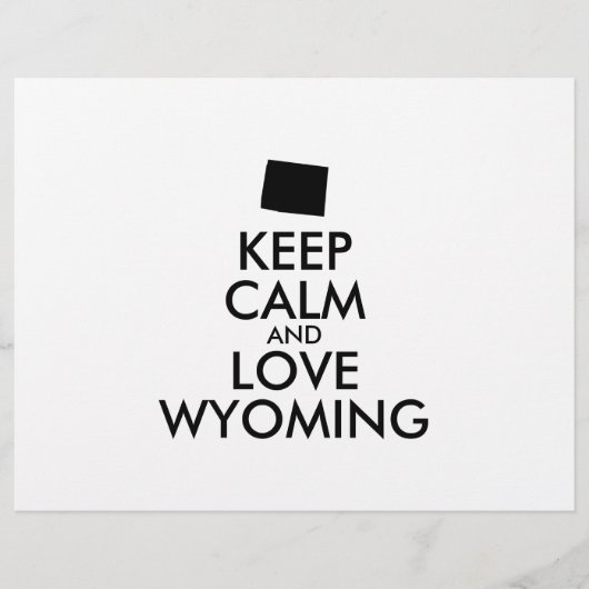 Anpassbare BEHALT-CALM- und LIEBE-WYOMING Flyer (Vorne)