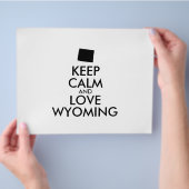 Anpassbare BEHALT-CALM- und LIEBE-WYOMING Flyer (Hand)