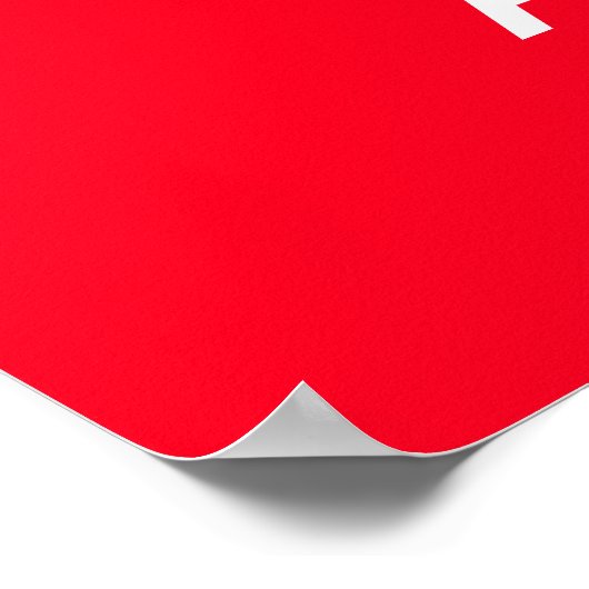 Anpassbare behalt von Calm Poster (Ecke)