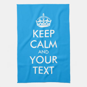 Anpassbare BEHALTEN CALM und IHRER TEXT Geschirrtuch
