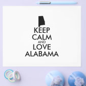 Anpassbare BEHALTEN CALM und LIEBE ALABAMA Flyer (Einzeln)