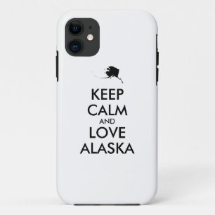 Anpassbare BEHALTEN CALM und LIEBE ALASKA Case-Mate iPhone Hülle