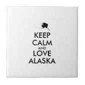 Anpassbare BEHALTEN CALM und LIEBE ALASKA Fliese (Vorderseite)
