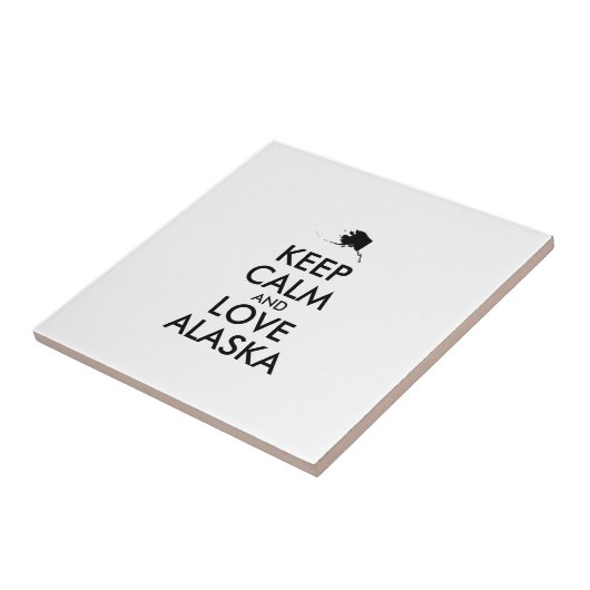Anpassbare BEHALTEN CALM und LIEBE ALASKA Fliese (Seite)
