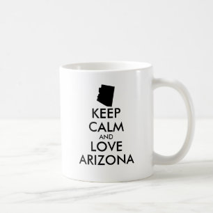 Anpassbare BEHALTEN CALM und LIEBE ARIZONA Kaffeetasse