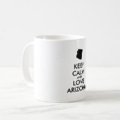 Anpassbare BEHALTEN CALM und LIEBE ARIZONA Kaffeetasse (Vorderseite Links)