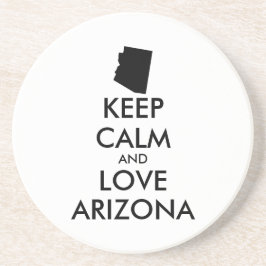 Anpassbare BEHALTEN CALM und LIEBE ARIZONA Untersetzer
