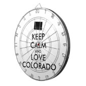 Anpassbare BEHALTEN CALM und LIEBE COLORADO Dartscheibe (Vorderseite rechts)
