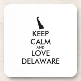 Anpassbare BEHALTEN CALM- und LIEBE-DELAWARE Getränkeuntersetzer