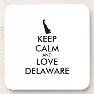 Anpassbare BEHALTEN CALM- und LIEBE-DELAWARE Getränkeuntersetzer