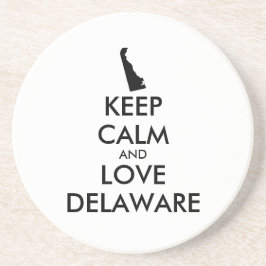 Anpassbare BEHALTEN CALM- und LIEBE-DELAWARE Getränkeuntersetzer