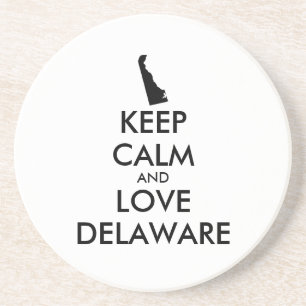 Anpassbare BEHALTEN CALM- und LIEBE-DELAWARE Getränkeuntersetzer