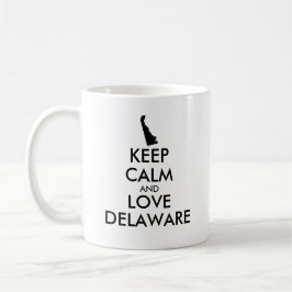 Anpassbare BEHALTEN CALM- und LIEBE-DELAWARE Kaffeetasse