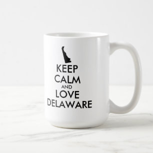 Anpassbare BEHALTEN CALM- und LIEBE-DELAWARE Kaffeetasse