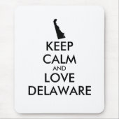Anpassbare BEHALTEN CALM- und LIEBE-DELAWARE Mousepad (Vorne)