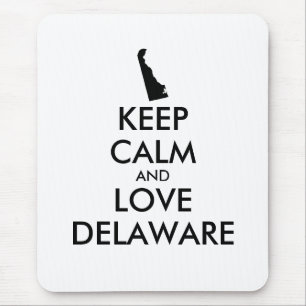 Anpassbare BEHALTEN CALM- und LIEBE-DELAWARE Mousepad