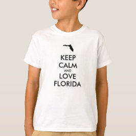 Anpassbare BEHALTEN CALM und LIEBE FLORIDA T-Shirt