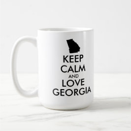 Anpassbare BEHALTEN CALM und LIEBE GEORGIEN Kaffeetasse