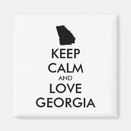 Anpassbare BEHALTEN CALM und LIEBE GEORGIEN Magnet