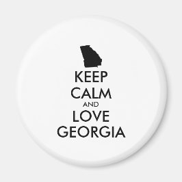Anpassbare BEHALTEN CALM und LIEBE GEORGIEN Magnet